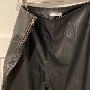 026 Plus size faux leather leggings XXXL